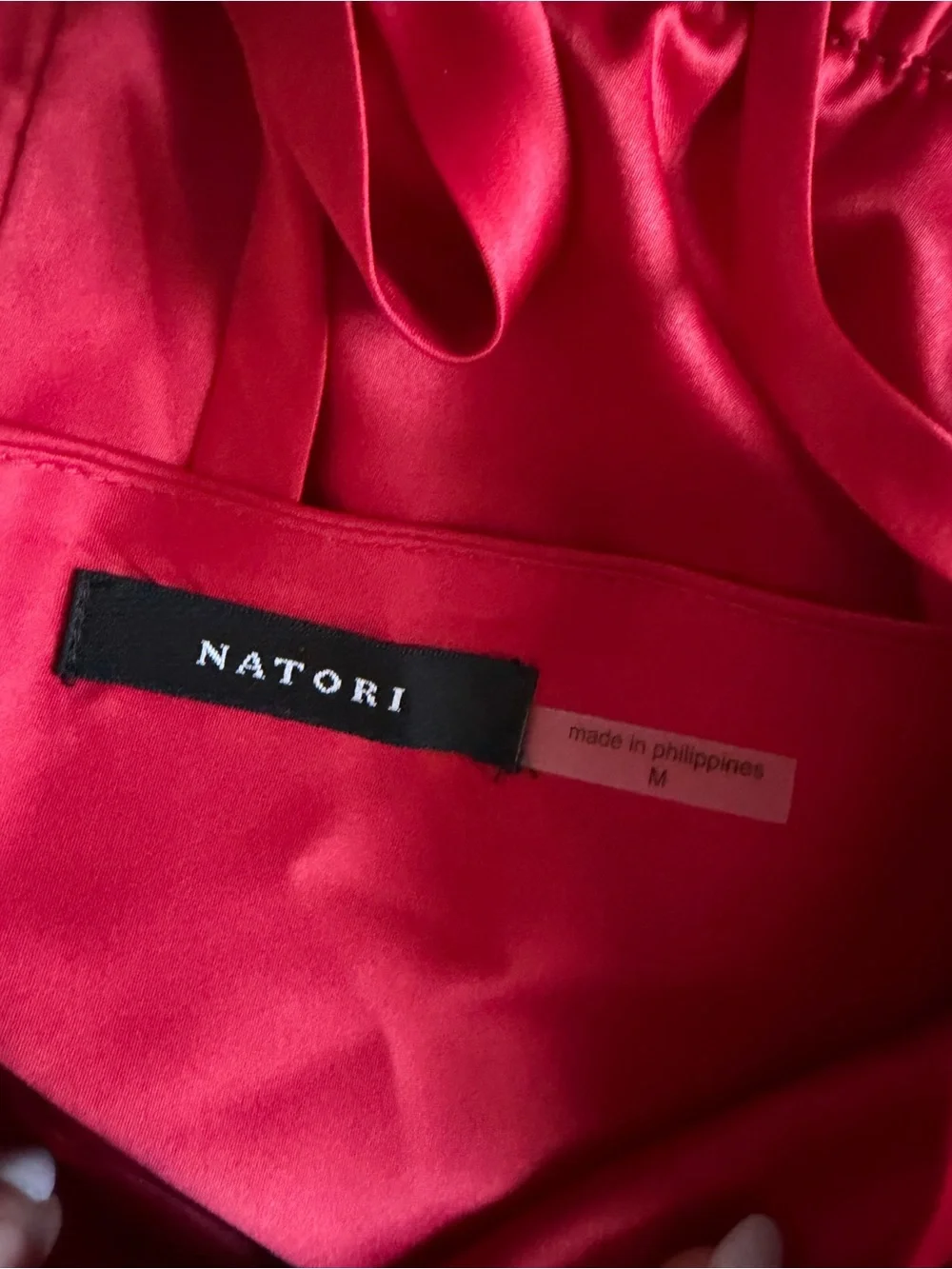 Natori Glamour V-Neck Cami + Shorts Set in Brocade Red